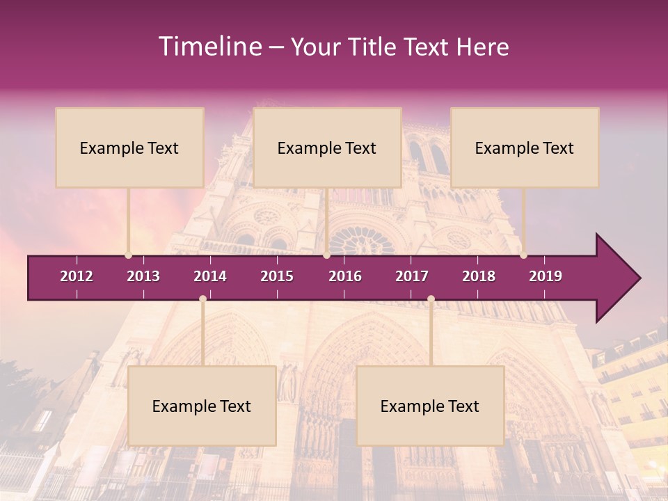 Daybreak Bell Tower Chandelier PowerPoint Template
