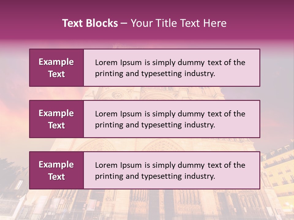 Daybreak Bell Tower Chandelier PowerPoint Template