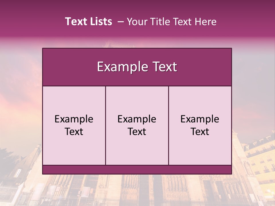 Daybreak Bell Tower Chandelier PowerPoint Template