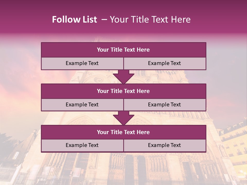 Daybreak Bell Tower Chandelier PowerPoint Template