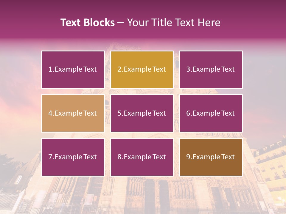 Daybreak Bell Tower Chandelier PowerPoint Template