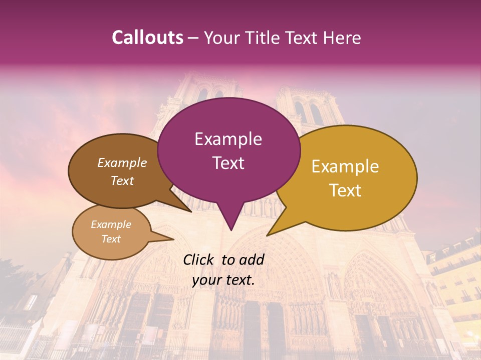 Daybreak Bell Tower Chandelier PowerPoint Template