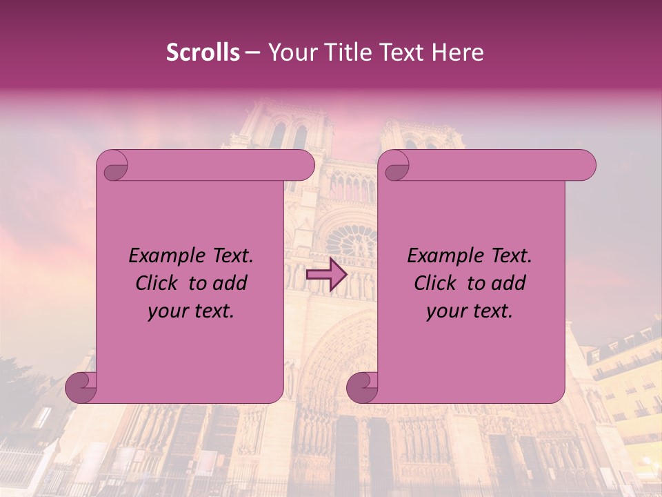 Daybreak Bell Tower Chandelier PowerPoint Template