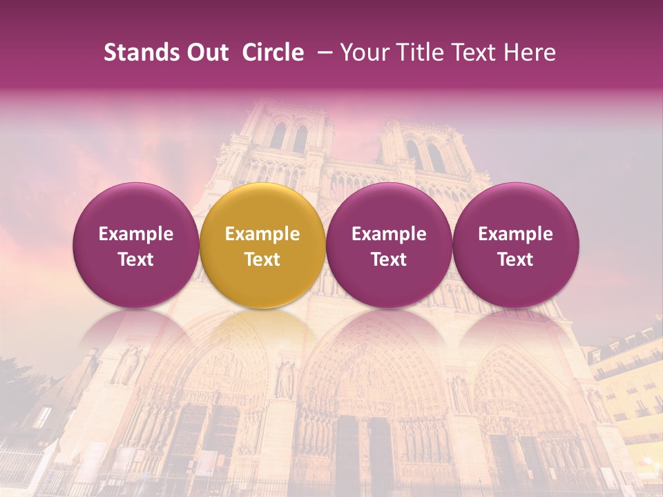 Daybreak Bell Tower Chandelier PowerPoint Template