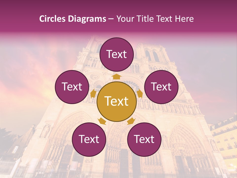 Daybreak Bell Tower Chandelier PowerPoint Template