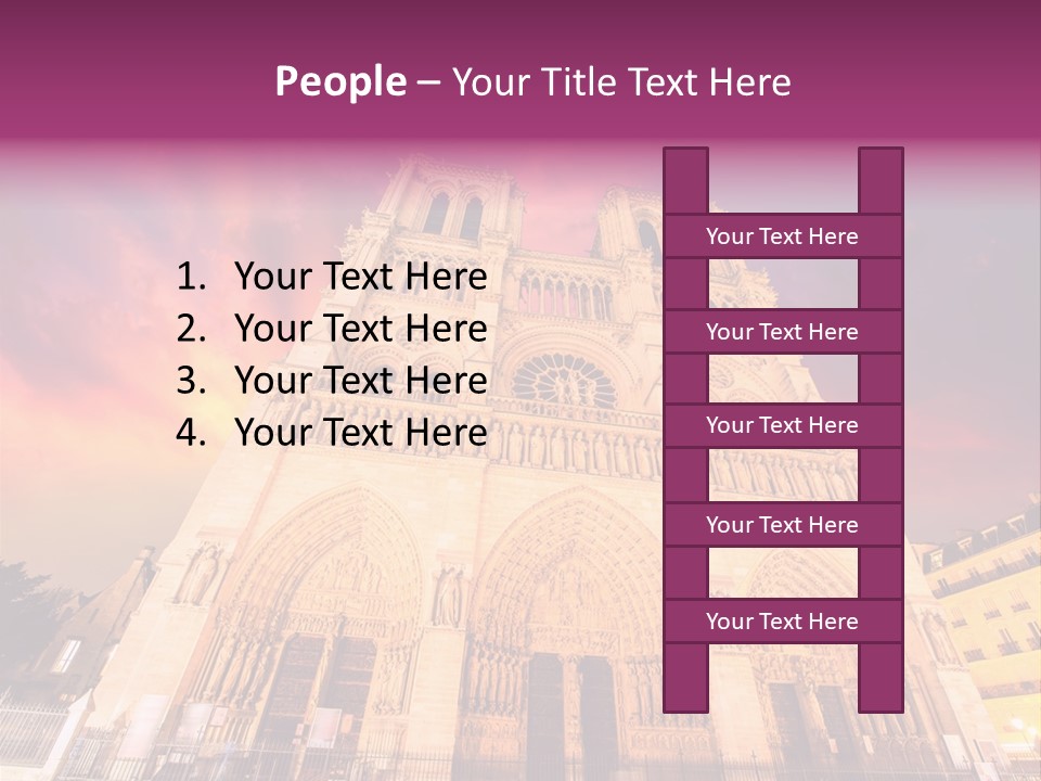 Daybreak Bell Tower Chandelier PowerPoint Template