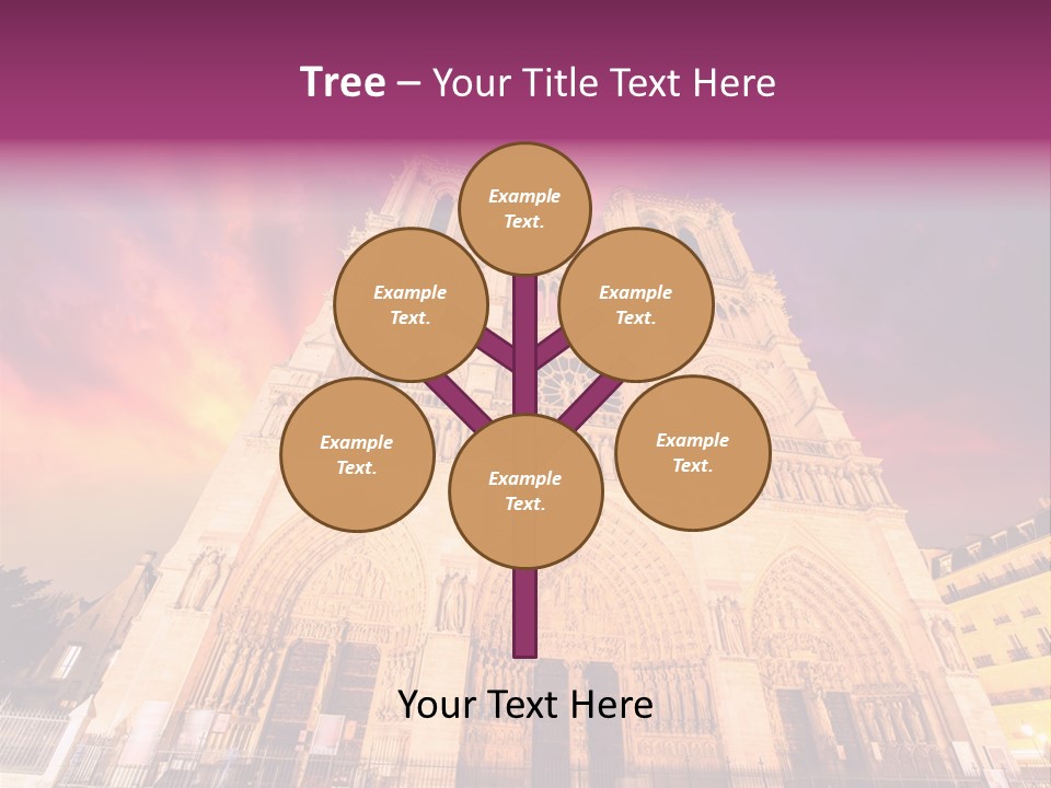 Daybreak Bell Tower Chandelier PowerPoint Template