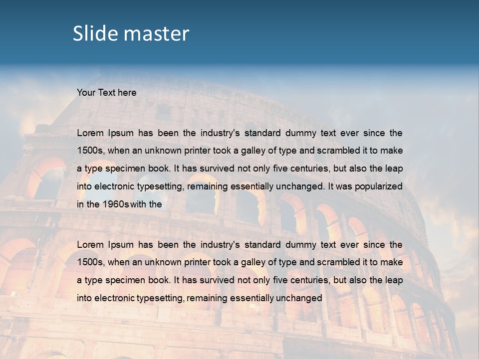 Twilight Sunset Building PowerPoint Template