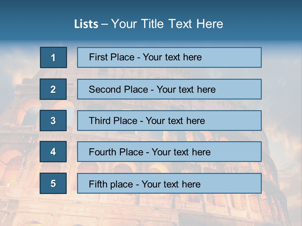 Twilight Sunset Building PowerPoint Template