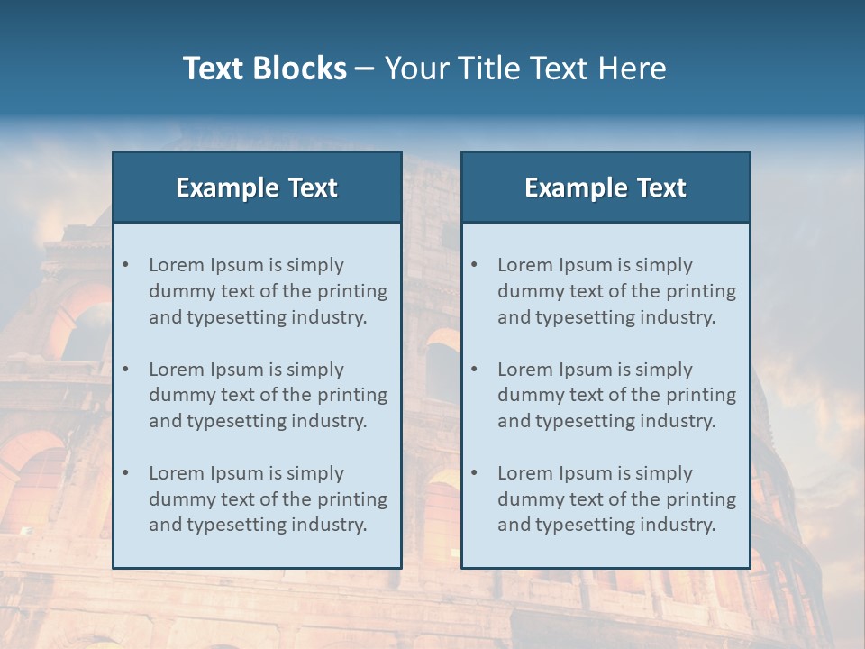 Twilight Sunset Building PowerPoint Template