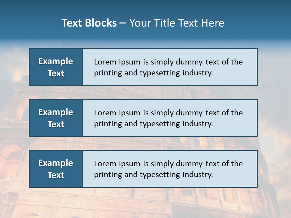 Twilight Sunset Building PowerPoint Template