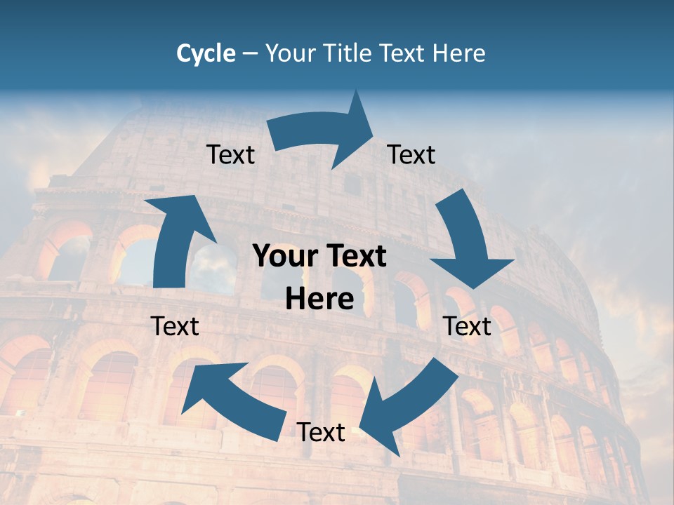 Twilight Sunset Building PowerPoint Template