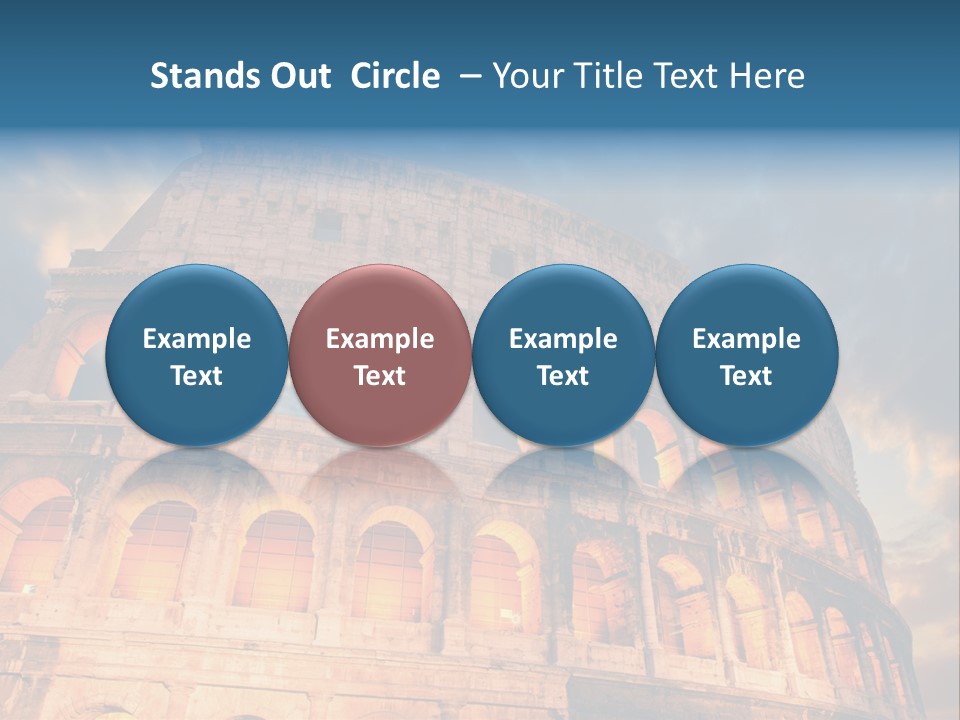 Twilight Sunset Building PowerPoint Template