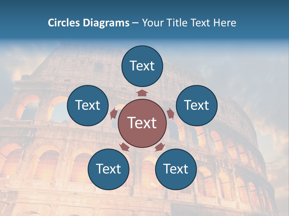 Twilight Sunset Building PowerPoint Template