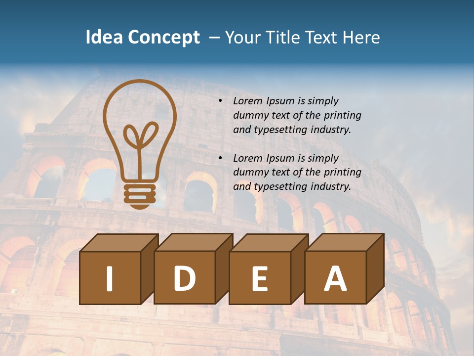 Twilight Sunset Building PowerPoint Template