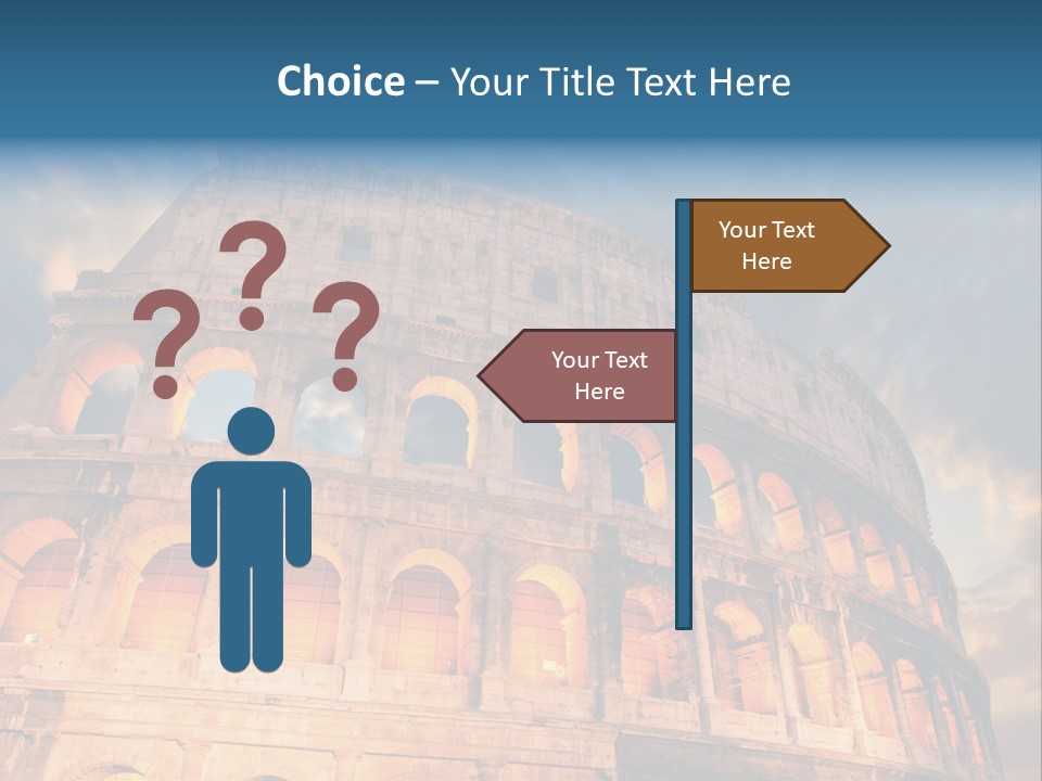 Twilight Sunset Building PowerPoint Template