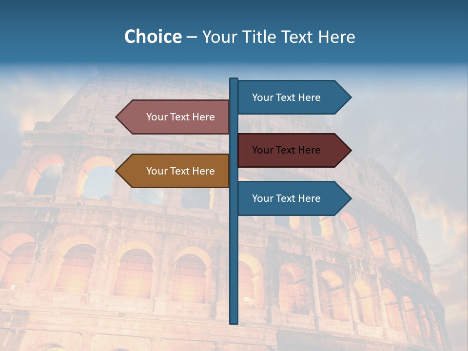 Twilight Sunset Building PowerPoint Template