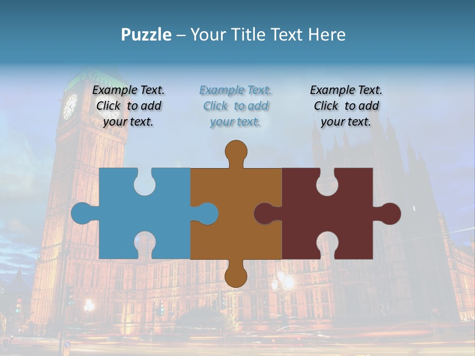 Palace Clock Ornate PowerPoint Template