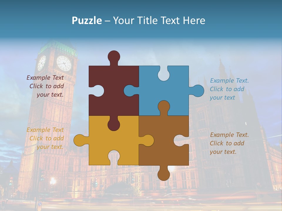 Palace Clock Ornate PowerPoint Template