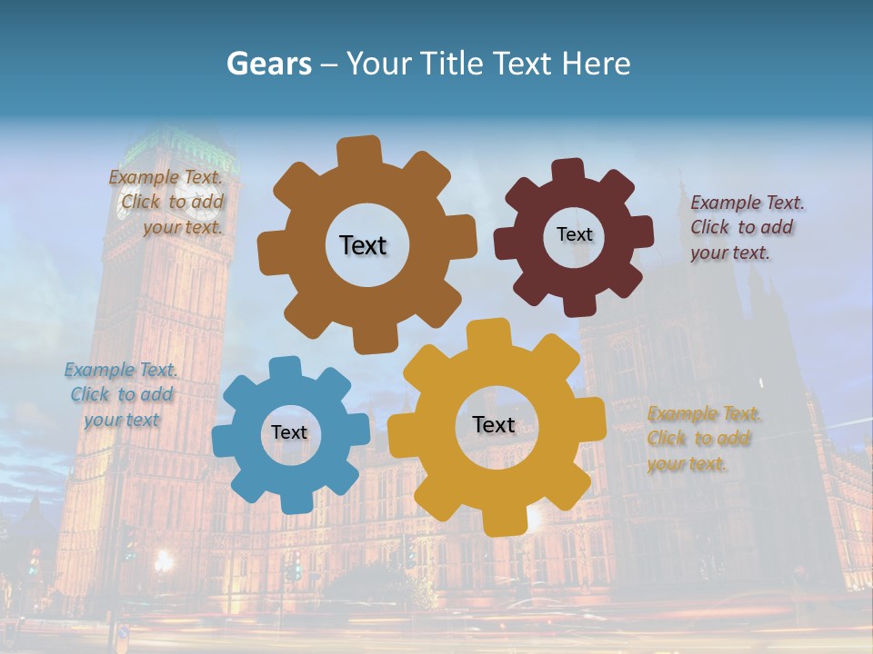 Palace Clock Ornate PowerPoint Template