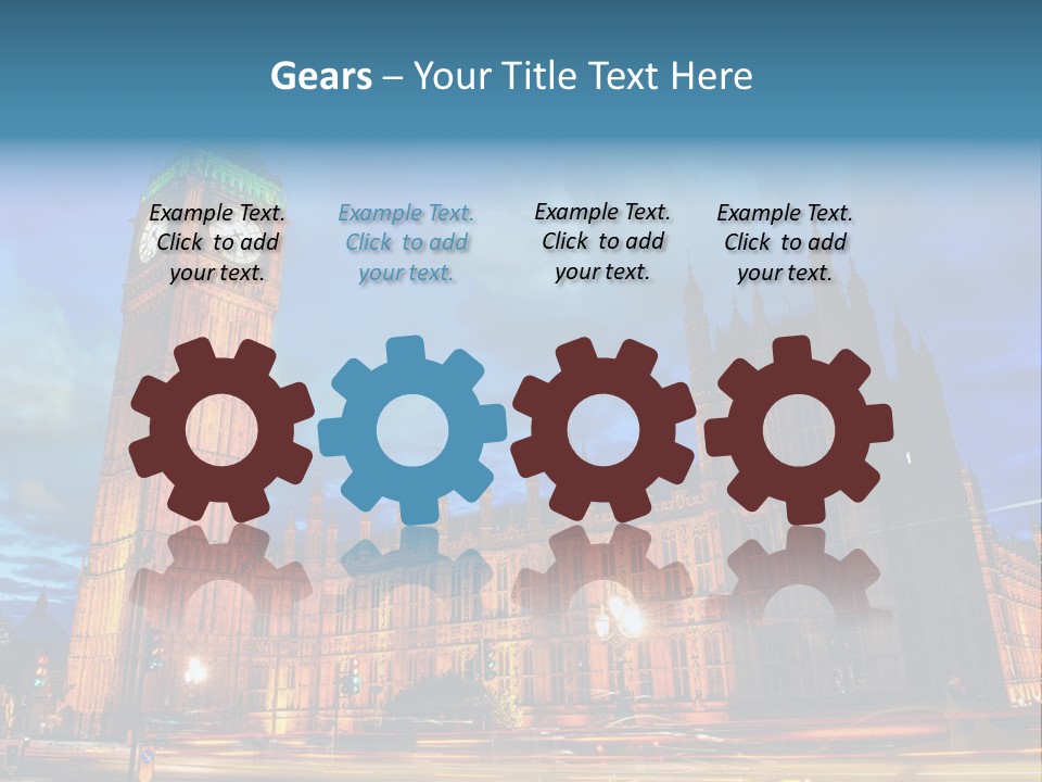 Palace Clock Ornate PowerPoint Template