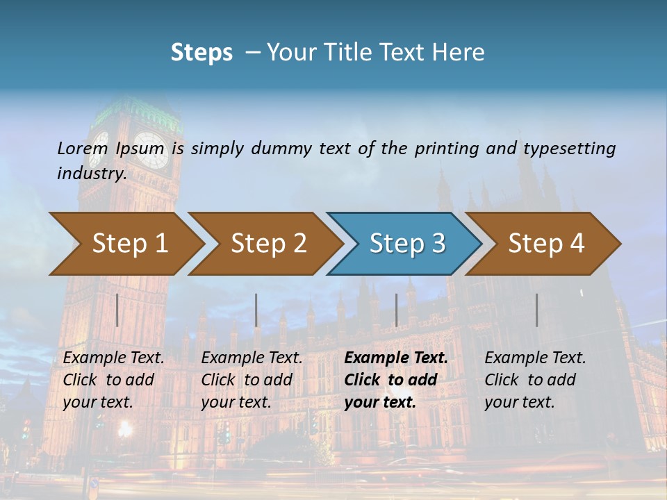 Palace Clock Ornate PowerPoint Template