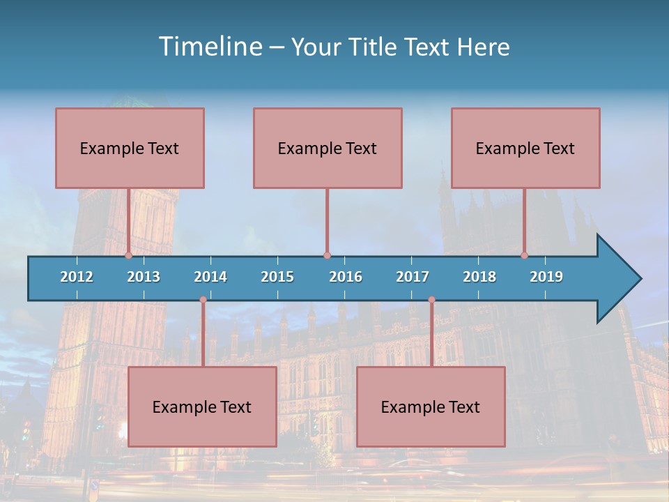 Palace Clock Ornate PowerPoint Template