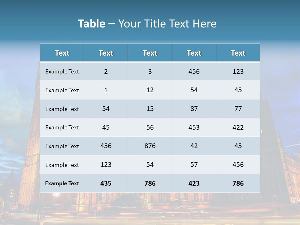 Palace Clock Ornate PowerPoint Template