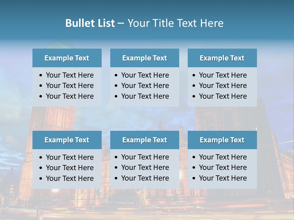 Palace Clock Ornate PowerPoint Template