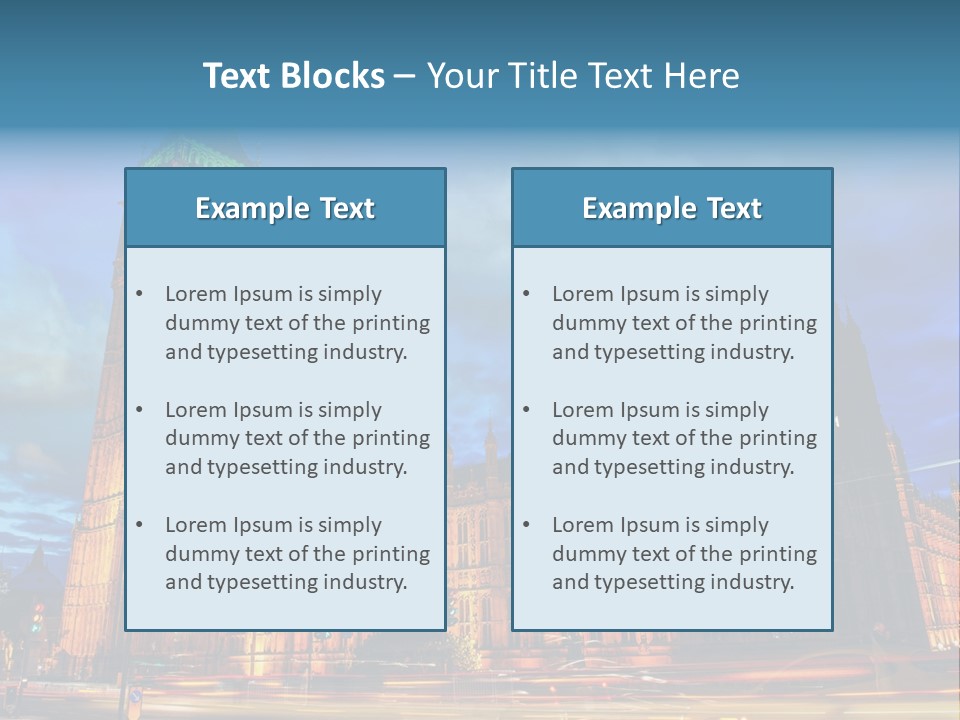 Palace Clock Ornate PowerPoint Template
