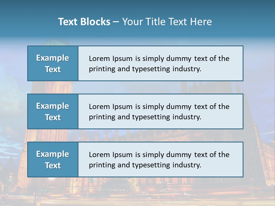 Palace Clock Ornate PowerPoint Template