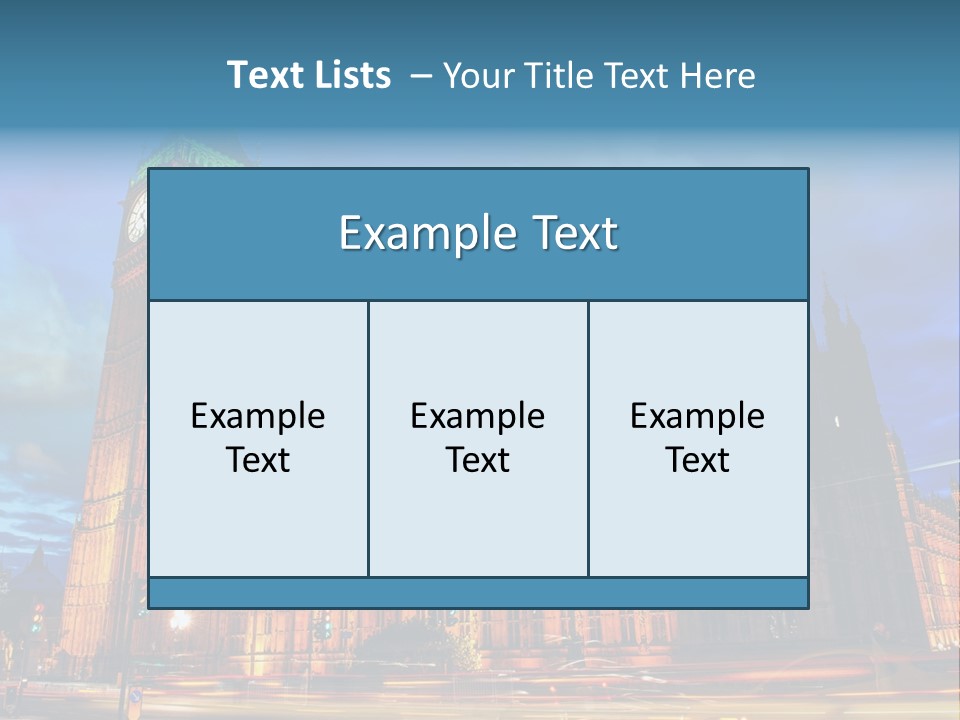 Palace Clock Ornate PowerPoint Template