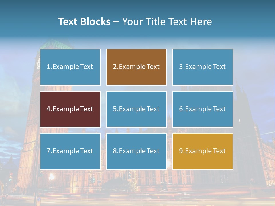 Palace Clock Ornate PowerPoint Template