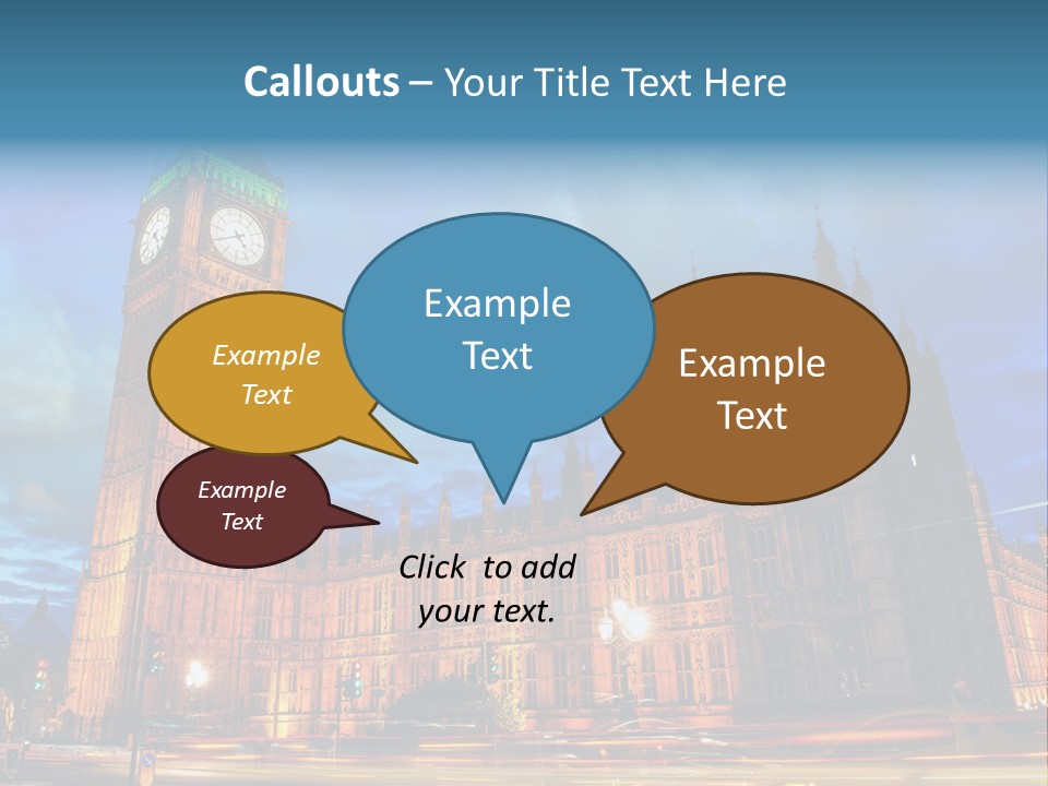 Palace Clock Ornate PowerPoint Template