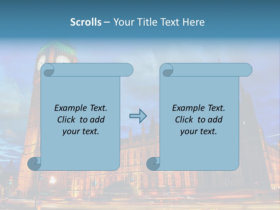 Palace Clock Ornate PowerPoint Template