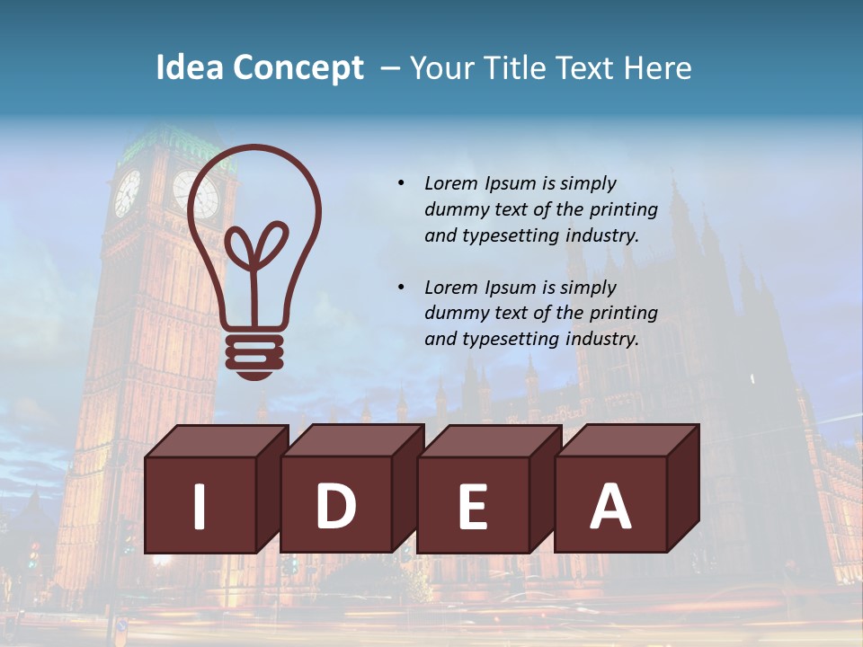 Palace Clock Ornate PowerPoint Template