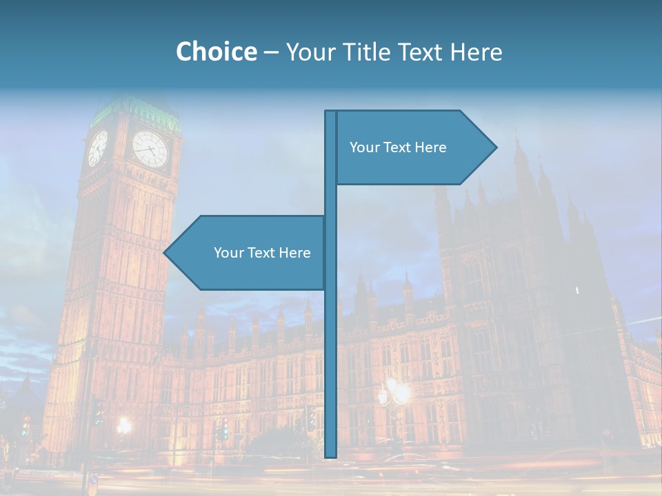 Palace Clock Ornate PowerPoint Template