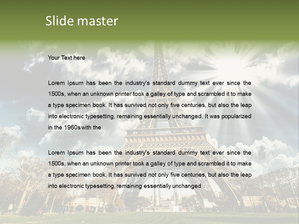 View Vacation Metal PowerPoint Template