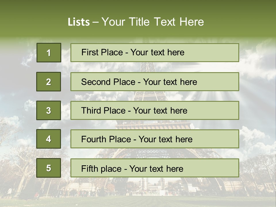 View Vacation Metal PowerPoint Template
