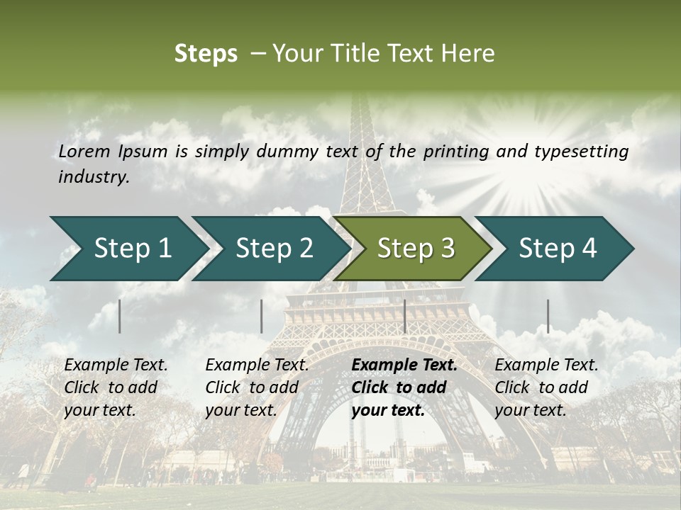 View Vacation Metal PowerPoint Template