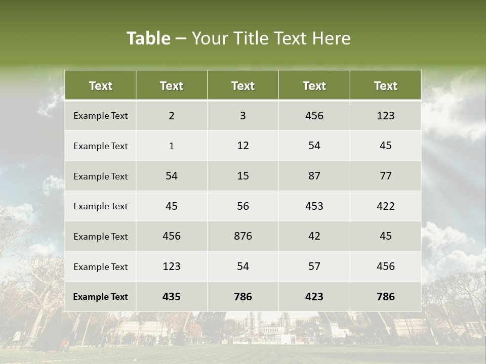 View Vacation Metal PowerPoint Template