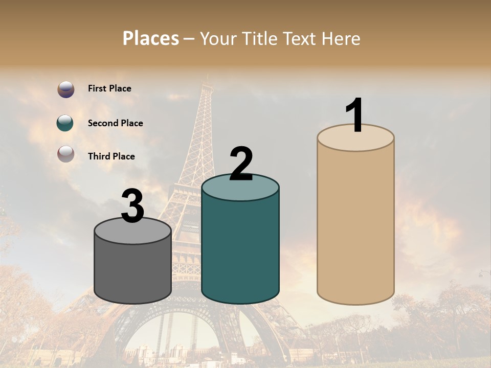 Grass Tower Wonder PowerPoint Template