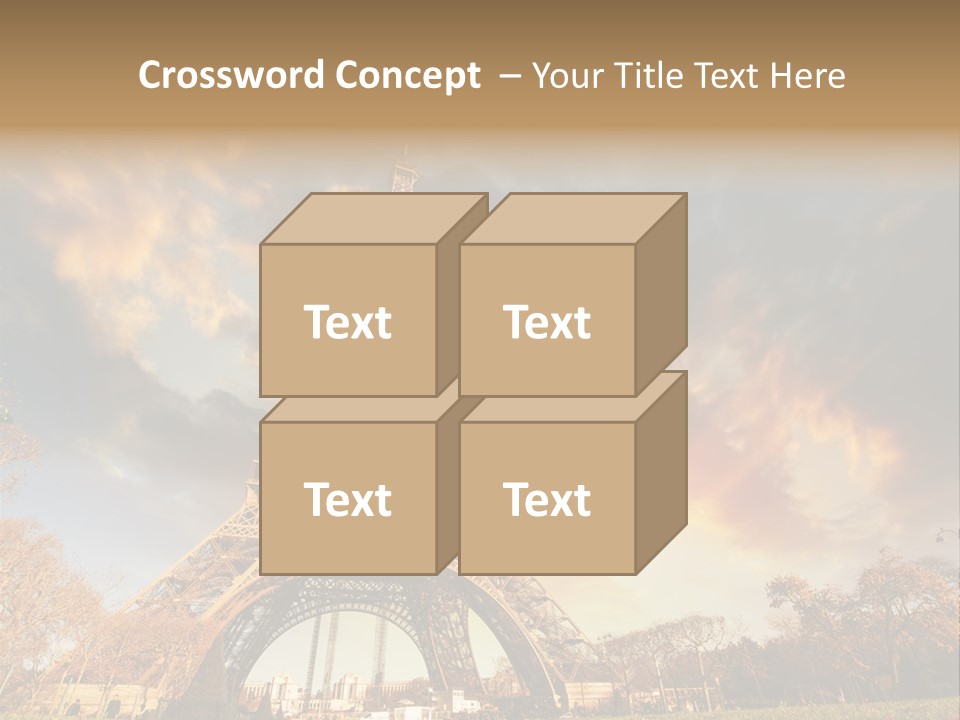Grass Tower Wonder PowerPoint Template