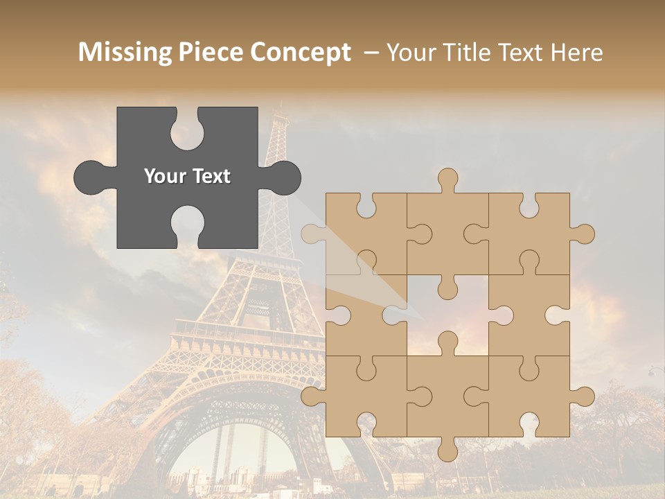 Grass Tower Wonder PowerPoint Template