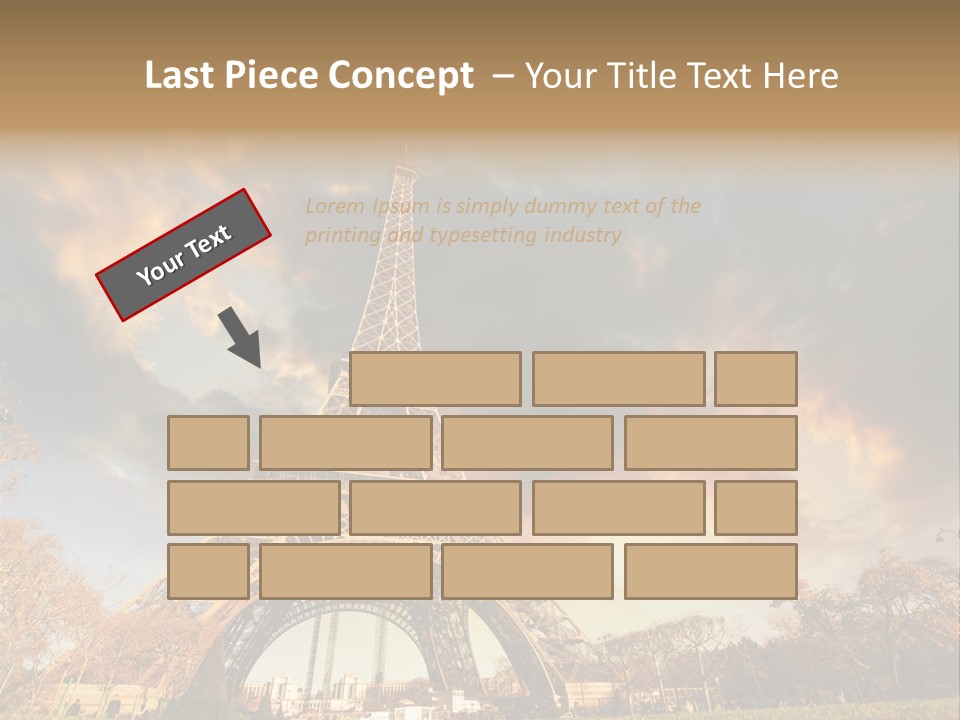 Grass Tower Wonder PowerPoint Template