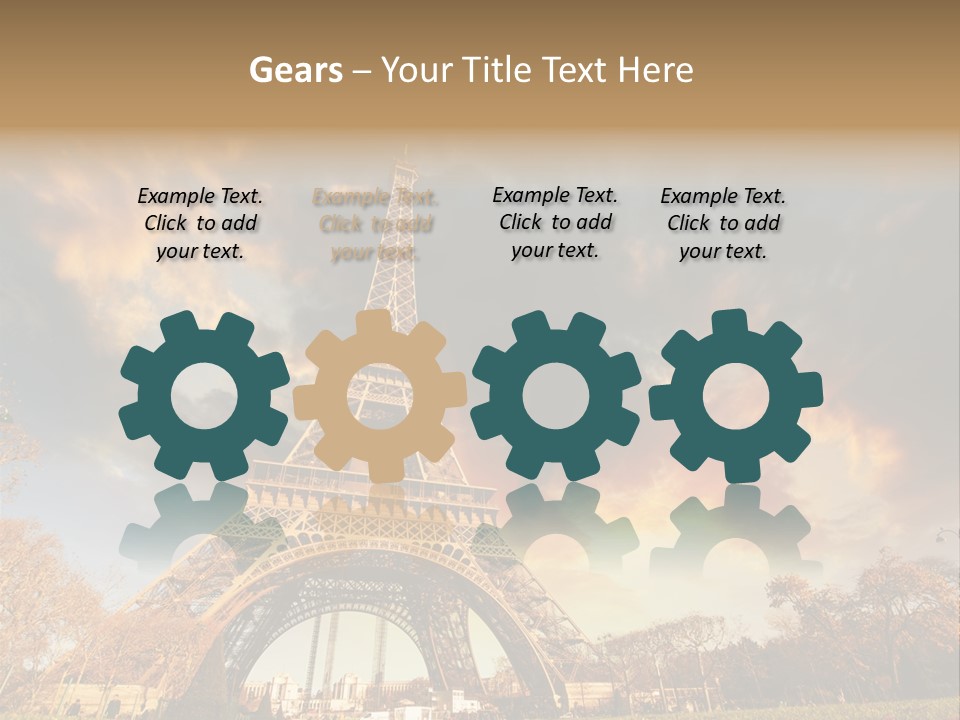 Grass Tower Wonder PowerPoint Template