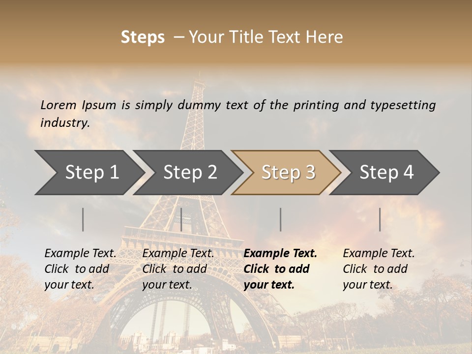 Grass Tower Wonder PowerPoint Template