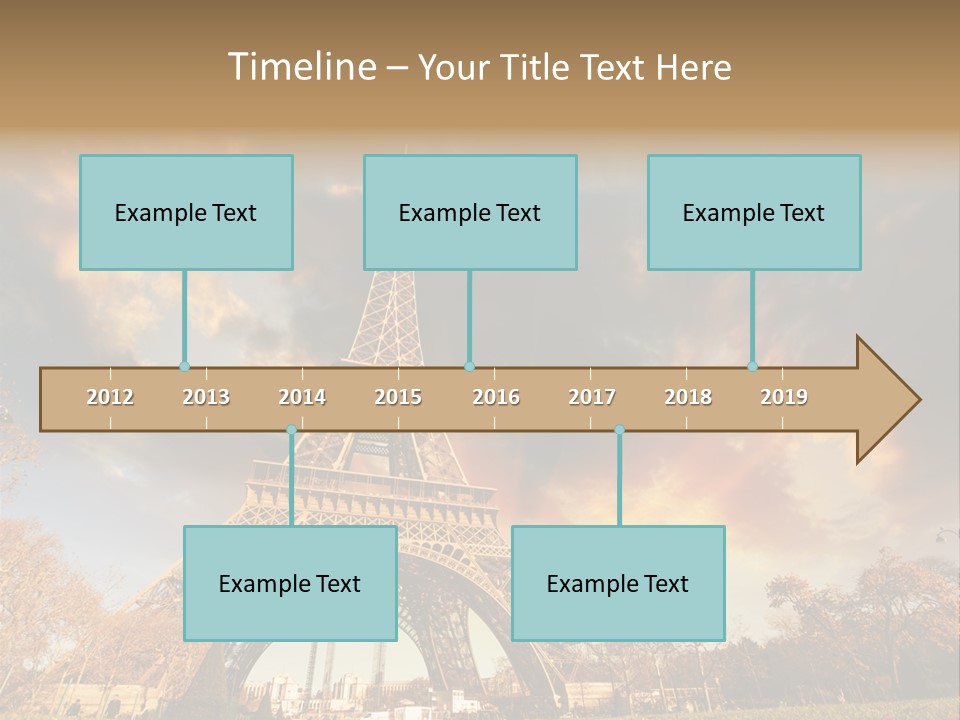 Grass Tower Wonder PowerPoint Template
