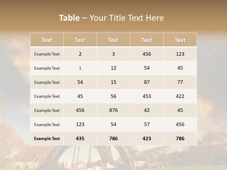 Grass Tower Wonder PowerPoint Template