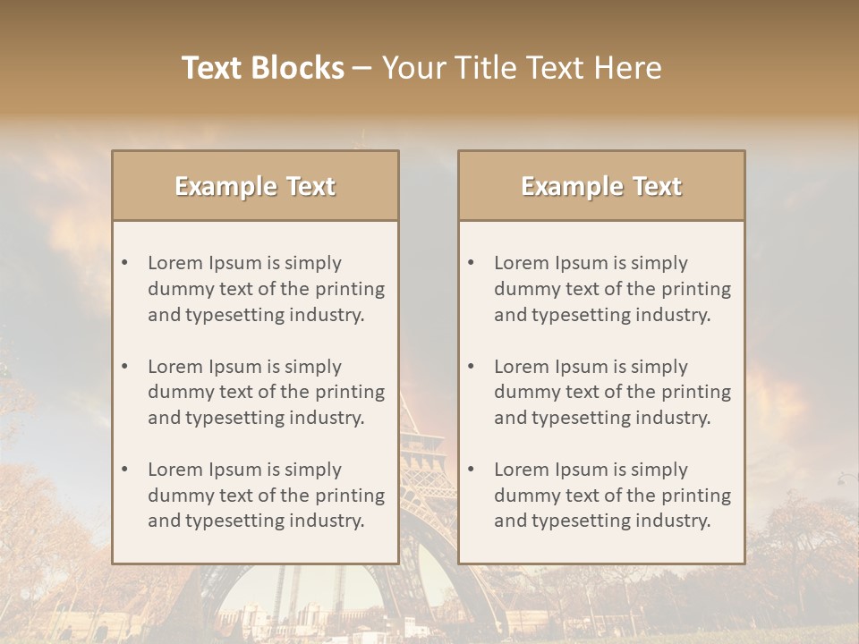 Grass Tower Wonder PowerPoint Template